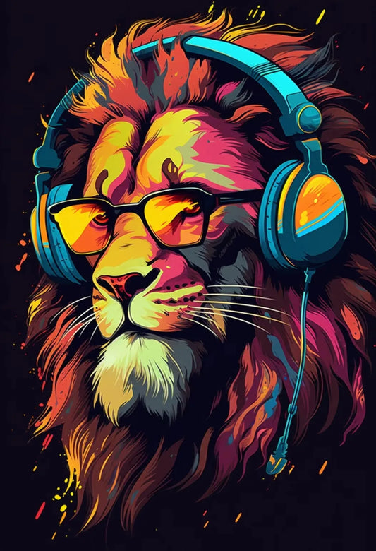 Animal Gamer Poster Set – Graffiti Style Canvas Wall Art for Teen & Gaming Room Decor