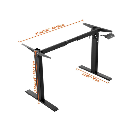 VEVOR Electric Standing Desk Frame – Ergonomic DIY Workstation Base for Home & Office
