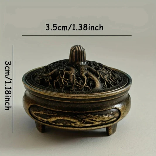 Antique Brass Pocket Incense Burner