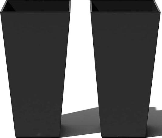 Indoor/Outdoor Taper Planter – Set of 2 (30 Inch Tall) Modern Garden Pots
