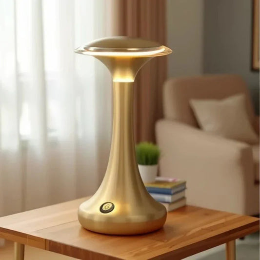 LED Touch Sensor Table Lamp – Rechargeable Wireless Light for Bedroom, Restaurant & Hotel Decor