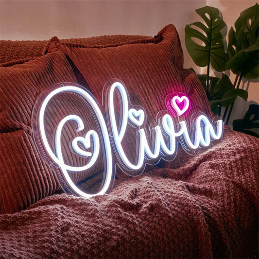 Custom Neon Sign – Personalized LED Wall Decor for Bedroom, Party, Wedding, or Business