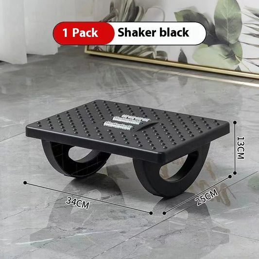 Portable Ergonomic Foot Rest – Under Desk Foot Stool with Massage Rollers for Home & Office