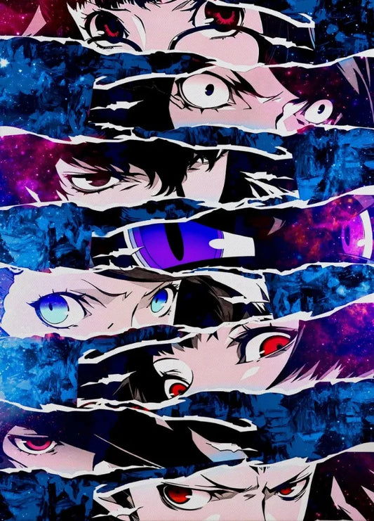 Persona 5 Canvas Poster – Japanese Classic Video Game Wall Art for Gaming Room & Home Decor