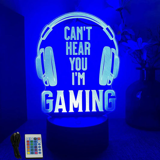 NEON GAMER 3D Lamp