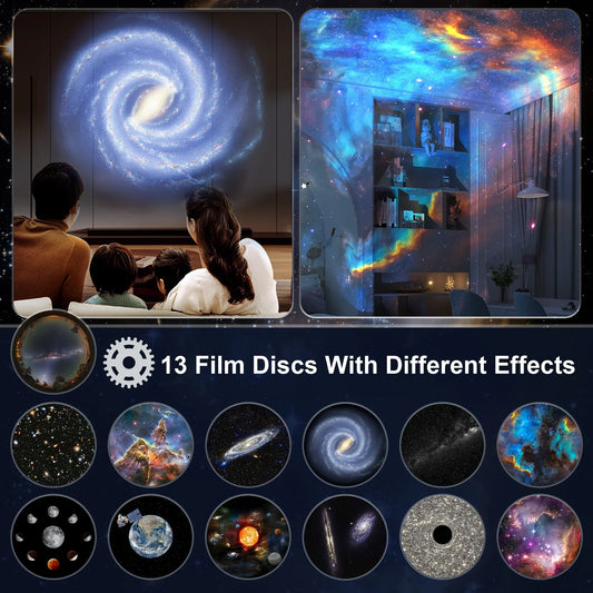 Galaxy Projector – Realistic Planetarium Star Projector with Solar System, Constellation & Moon for Kids’ Bedroom