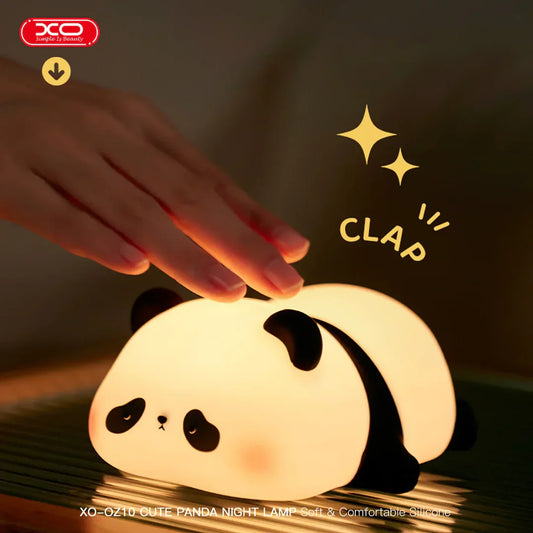 Mini Panda Silicone Night Light – USB Rechargeable LED Bedside Lamp for Kids & Babies