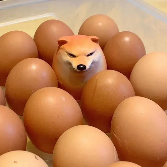 Creative & Lifelike Egg Shaped PVC Tabletop Decoration