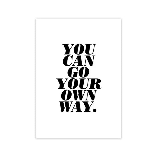 Nordic Motivational Quote Posters – Minimalist Text Wall Art for Home & Office Decor