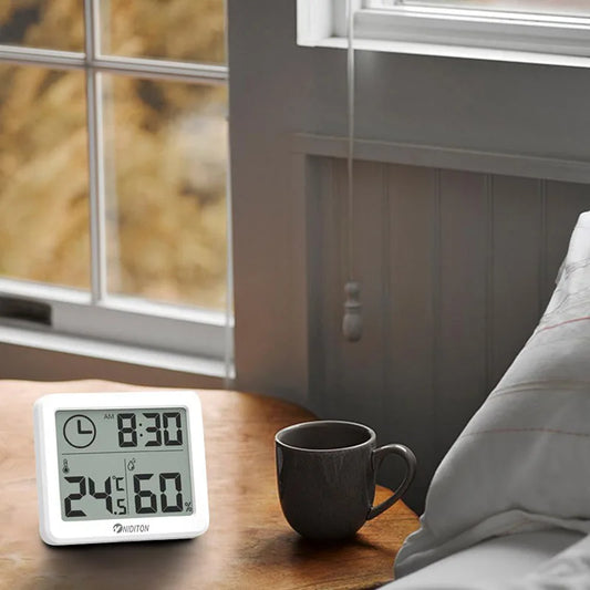 Digital Clock Desk Clock with Temperature & Humidity