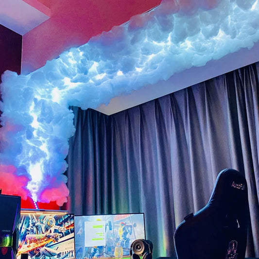 DIY Thunder Cloud Light – LED Cotton Cloud Ceiling Light with APP & Remote Control