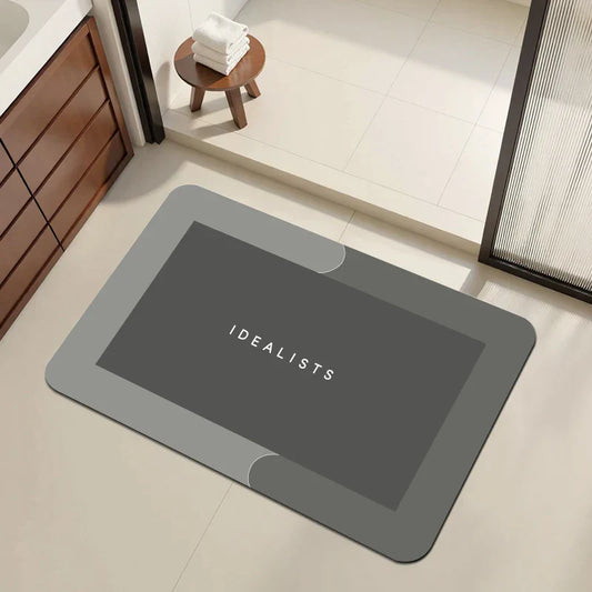 Diatomite Bath Mat – Non-Slip, Anti-Mould Absorbent Mat for Bathroom, Kitchen & Bedroom Use