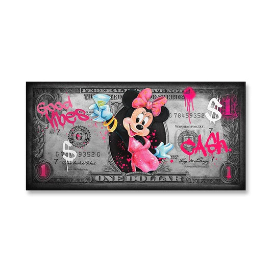 Poster Pop Art Comic Scrooge Dollar McDuck Canvas Painting