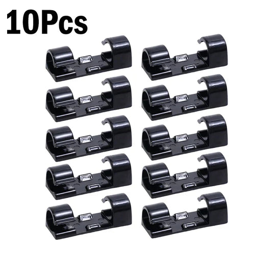 1–60Pcs Self-Adhesive Cable Clips Organizer
