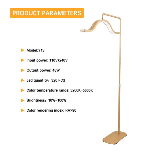 Fosoto LED Video Light – Half-Moon Shaped Fill Lamp for Tattoo, Beauty Salon & Eyelash Work