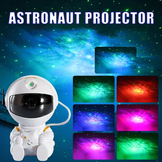 Astronaut Projector Night Light – Galaxy Star Ceiling Lamp for Bedroom & Kids’ Gifts