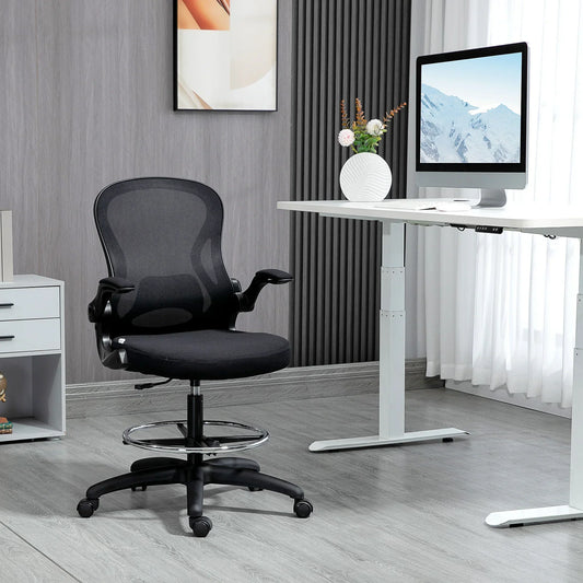 Drafting Chair – Tall Ergonomic Mesh Office Chair for Standing Desk