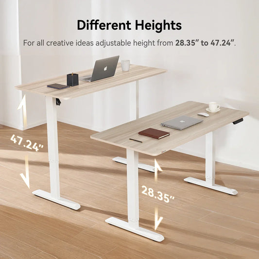 SIHOO 55"×28" Electric Standing Gaming Desk – Ergonomic Sit-Stand Desk with Memory Settings