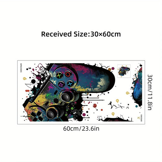 Watercolor Colorful Game Mechanical Wall Stickers