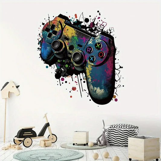 Watercolor Colorful Game Mechanical Wall Stickers