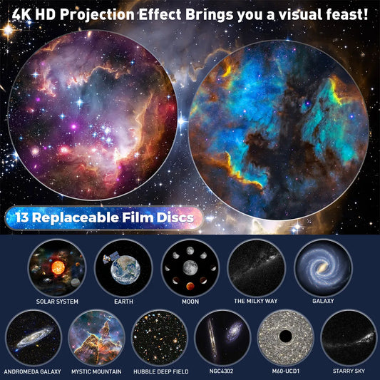 Mexllex HD Starry Sky Globe Projector – Galaxy LED Planetarium Night Light for Bedroom & Gifts