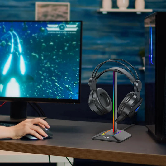 New Bee Z8 RGB Headphones Stand