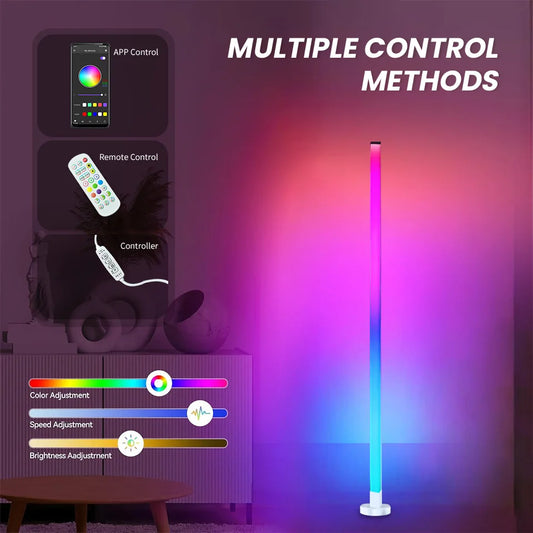 Smart RGB Dream Color Floor Lamp – Dimmable LED Mood Light with APP Control & Eye Protection