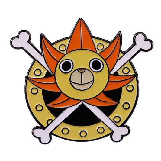 One Piece Going Merry Enamel Pin – Pirate Ship Brooch Lapel Pin for Backpacks, Bags & Fashion Accessories