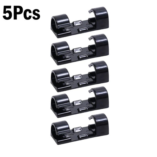1–60Pcs Self-Adhesive Cable Clips Organizer